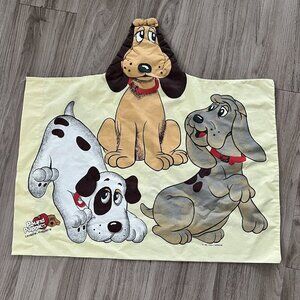 Vintage 80s‎ Pound Puppies Pillowcase Cartoon Nostalgia